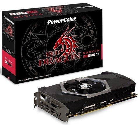 Відеокарта Power Color AMD Radeon RX 470 Red Dragon 4GB GDDR5 Б/В V2 AXRX 470 4GBD5-3DHDV2/OC фото