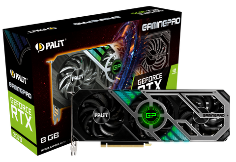 Відеокарта Palit RTX 3070 8GB GamingPro Б/в NE63070019P2-1041A фото