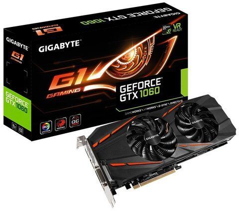 Відеокарта GIGABYTE GeForce GTX 1060 G1 Gaming 3G Б/в GV-N1060G1 GAMING-3GD фото