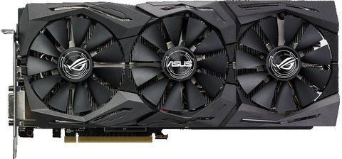 Відеокарта ASUS Amd RADEON RX 580 8gb TOP Edition Strix Б/в ROG-STRIX-RX580-T8G-GAMING фото