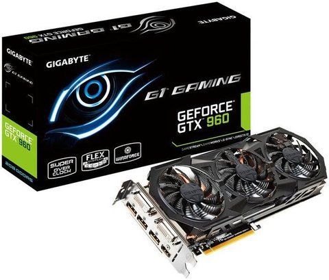 Відеокарта Gigabyte PCI-Ex GeForce GTX 960 2048MB GDDR5 Б/в GV-N960G1 GAMING-2GD фото