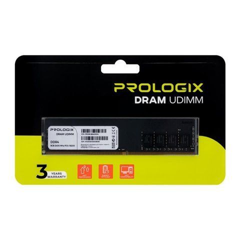Модуль пам`ятi DDR4 8GB/2400 Prologix PRO8GB2400D4 фото