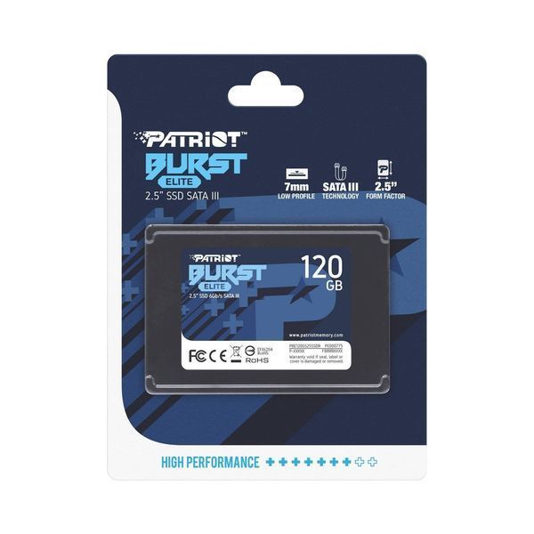 Накопичувач SSD  120GB Patriot Burst Elite 2.5" SATAIII TLC (PBE120GS25SSDR) PBE120GS25SSDR фото