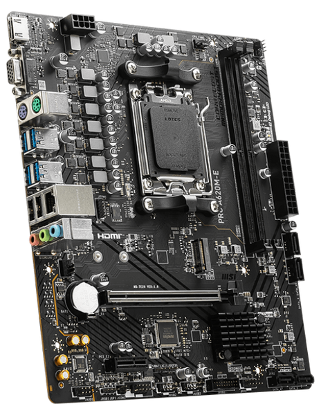 Материнська плата MSI Pro A620M-E Socket AM5 Pro A620M-E фото