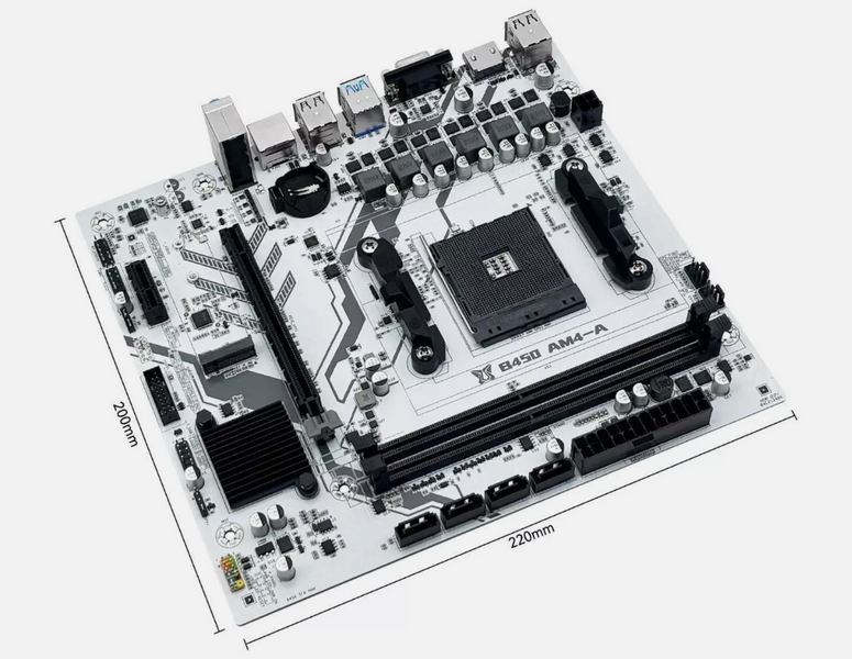 Материнська плата MACHINIST B450M AM4-A/ Dual-Channel DDR4/ M.2 NVME MACHINIST B450M фото