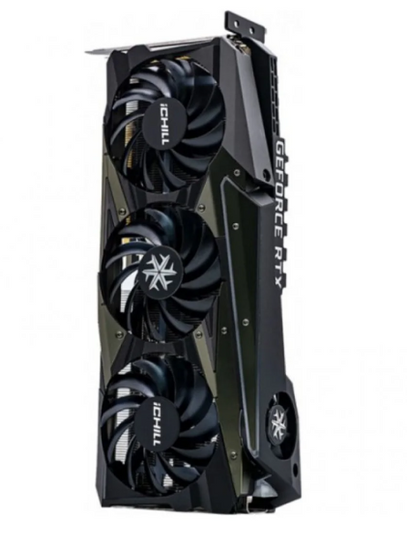 Відеокарта INNO3D GEFORCE RTX 3080 ICHILL X4 LHR Б/в C30804-106XX-1810VA36H фото