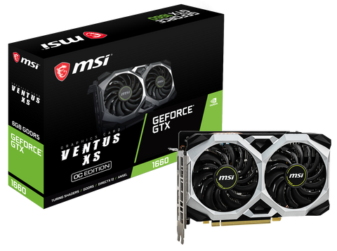 Відеокарта MSI GeForce GTX 1660 VENTUS XS 6G OC Б/В GeForce GTX 1660 VENTUS XS 6G OC фото