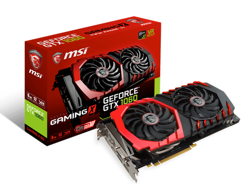 Відеокарта MSI GTX 1060 6Gb Gaming X Б/в GeForce GTX 1060 GAMING X 6G фото