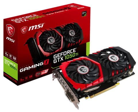 Відеокарта MSI GeForce GTX 1050 TI GAMING X 4G Б/в GeForce GTX 1050 TI GAMING X 4G фото