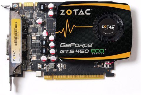Відеокарта Zotac PCI-Ex GeForce GTS 450 ECO Edition 2048MB GDDR3 Б/в ZT-40509-10L фото