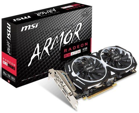 Відеокарта MSI Radeon RX 470 ARMOR 8G OC Б/в RX 470 ARMOR 8G OC фото