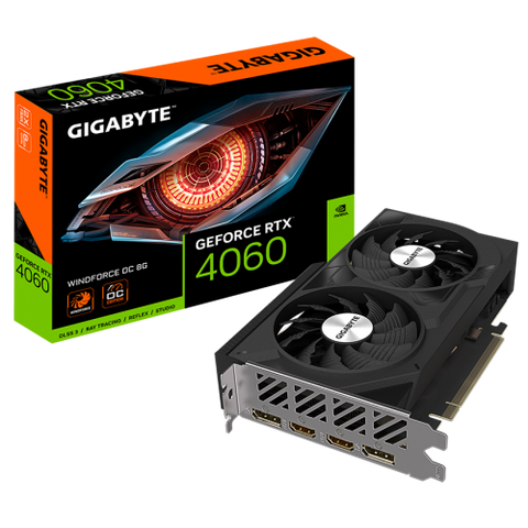Відеокарта GIGABYTE GeForce RTX 4060 WINDFORCE OC 8G Б/в GV-N4060WF2OC-8GD Б/в фото