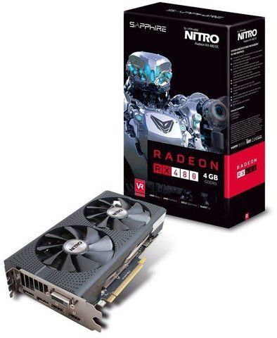 Відеокарта Sapphire AMD Radeon RX 480 4Gb Nitro OC Б/в 11260-13 фото