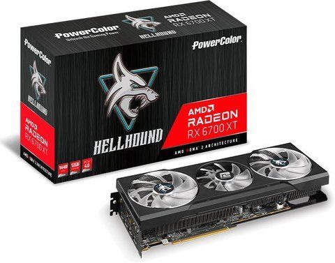 Відеокарта PowerColor Radeon RX 6700 XT Hellhound 12GB Б/В AXRX 6700XT 12GBD6-3DHL фото