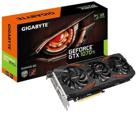 Відеокарта GIGABYTE GeForce GTX 1070 Ti Gaming 8G Б/В GV-N107TGAMING-8GD фото