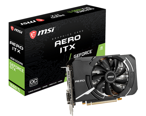 Відеокарта MSI GTX 1660Ti 6Gb Aero ITX OC Б/в GeForce GTX 1660 Ti AERO ITX 6G OC фото