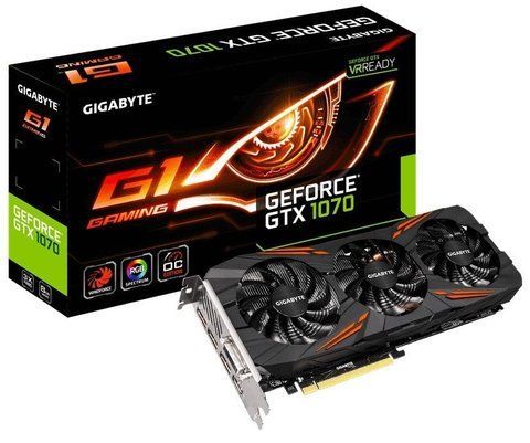GIGABYTE GeForce GTX 1070 G1 Gaming Б/В GV-N1070G1 GAMING-8GD фото