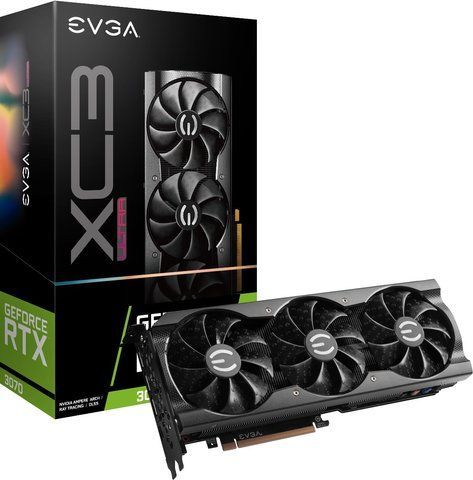 Відеокарта EVGA GeForce RTX 3070 XC3 Ultra Gaming Б/в 08G-P5-3755-KR фото