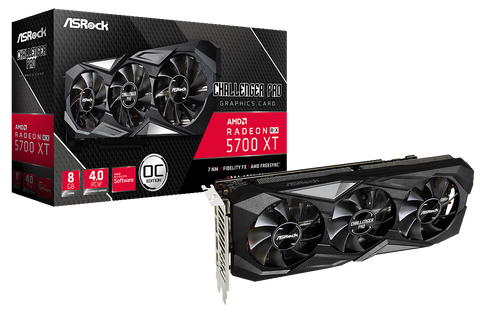 Відеокарта ASRock Radeon RX 5700 XT Challenger Pro 8G OC Б/в RX5700XT CLP 8GO фото