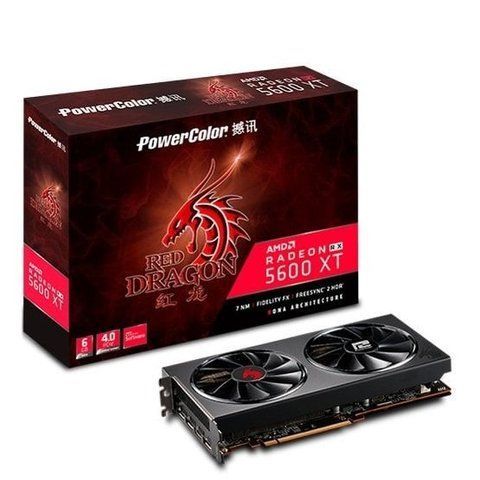 Відеокарта AMD Radeon Power color RedDragon RX 5600 XT 6GB GDDR6 Б/в AXRX 5600XT 6GBD6-3DHR/OC фото