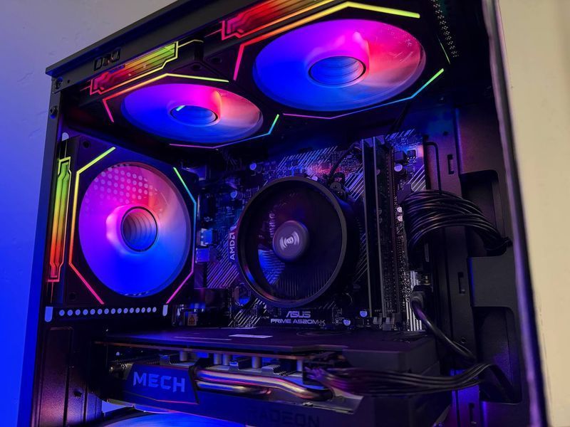 Ігровий пк: Rx 6600 8gb, R5 2600 6/12 ,DDR4 16gb 2666,SSD 256gb, 500w, A520 2b8-9c1 фото