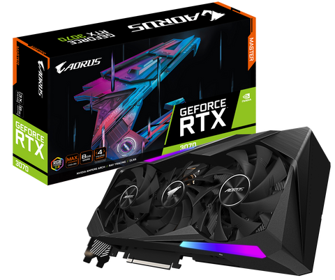 GIGABYTE AORUS GeForce RTX 3070 MASTER 8G Б/в GV-N3070AORUS M-8GD фото