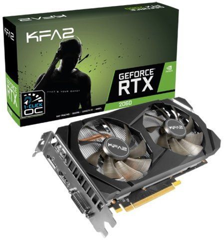 Відеокарта KFA2 RTX 2060 6Gb 1-Click OC Б/В 26NRL7HPX7OK фото