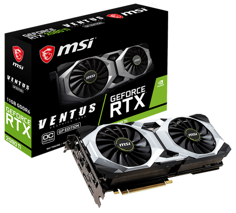 Відеокарта MSI RTX 2080Ti Ventus GP OC Б/в GeForce RTX 2080 Ti VENTUS GP OC фото