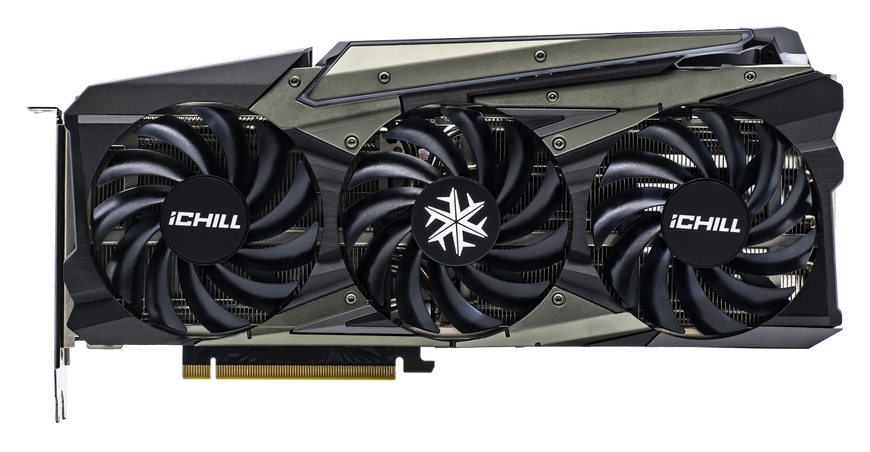 Відеокарта INNO3D GEFORCE RTX 3070 ICHILL X4 LHR Б/в C30704-08D6X-1710VA35H фото