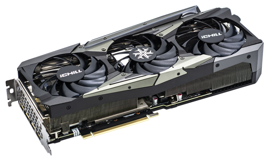 Відеокарта INNO3D GEFORCE RTX 3070 ICHILL X4 LHR Б/в C30704-08D6X-1710VA35H фото