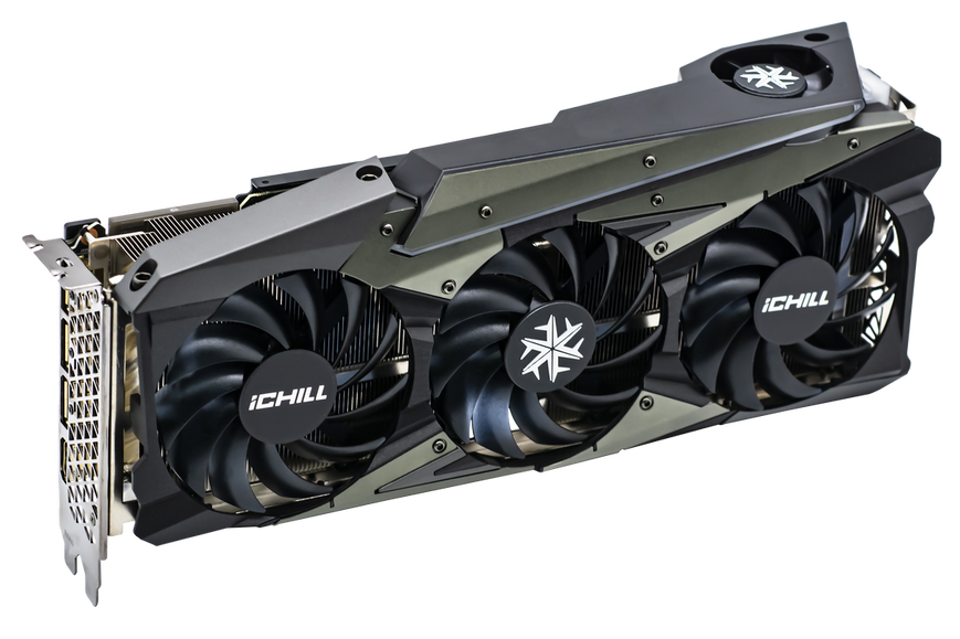 Відеокарта INNO3D GEFORCE RTX 3070 ICHILL X4 LHR Б/в C30704-08D6X-1710VA35H фото