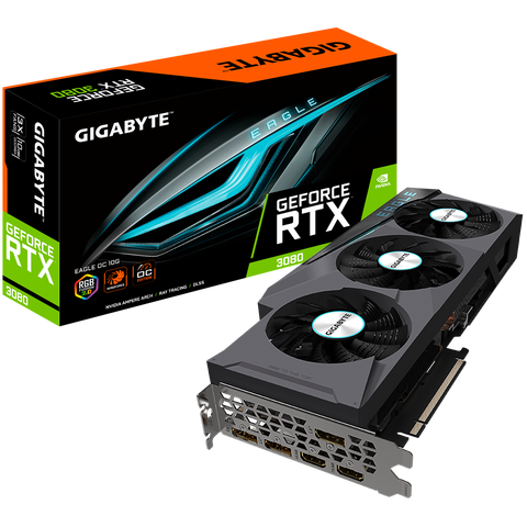 Відеокарта GIGABYTE GeForce RTX 3080 EAGLE OC 10G Б/в GV-N3080EAGLE OC-10GD фото