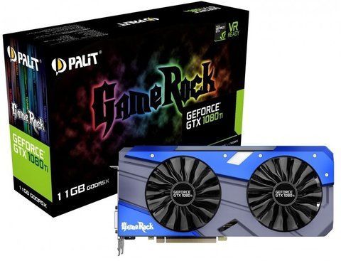 Відеокарта Palit GTX 1080Ti 11Gb GameRock Б/в NEB108TT15LC-1020G фото