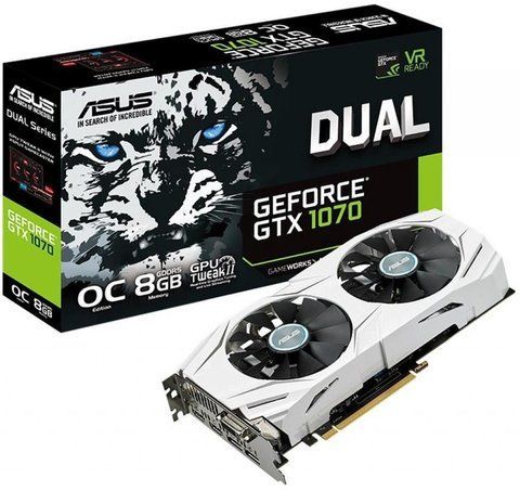 Відеокарта ASUS DUAL-GTX1070-O8G Б/в DUAL-GTX1070-O8G фото