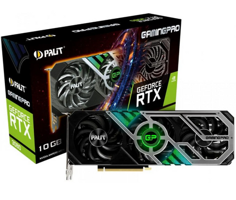 Відеокарта Palit GeForce RTX 3080 GamingPro Б/В NED3080019IA-132AA фото