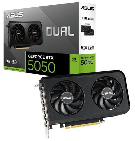 Відеокарта GF RTX 5050 8GB GDDR6 Dual OC Asus DUAL-RTX5050-O8G фото