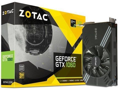 Відеокарта Zotac GeForce GTX 1060 Mini 3072MB Б/в ZT-P10610A-10L фото