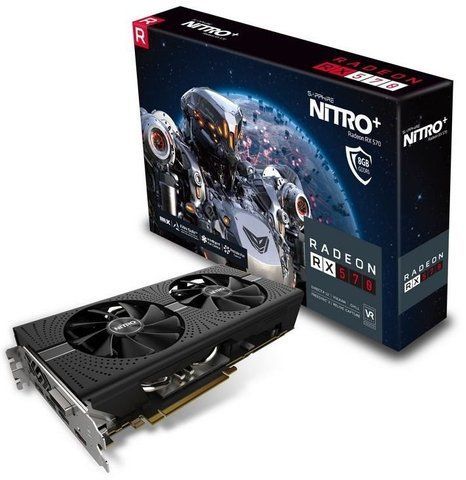 Відеокарта Sapphire AMD Radeon RX 570 8Gb Nitro+ Б/В 11266-09-20g фото