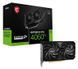 Відеокарта GF RTX 4060 Ti 8GB GDDR6 Ventus 2X Black E1 MSI GeForce RTX 4060 Ti 8G VENTUS 2X BLACK E1 фото 1