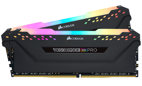 Оперативна пам'ять Corsair 16 GB (2x8GB) DDR4 2666 MHz Vengeance RGB Pro Black  Б/в CMW16GX4M2A2666C16 фото