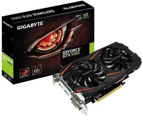 Відеокарта GIGABYTE GeForce GTX 1060 WINDFORCE OC 6G Б/в GV-N1060WF2OC-6GD фото