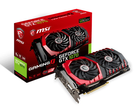 Відеокарта MSI GTX 1070 8Gb Gaming X Б/в GTX 1070 GAMING X 8G фото